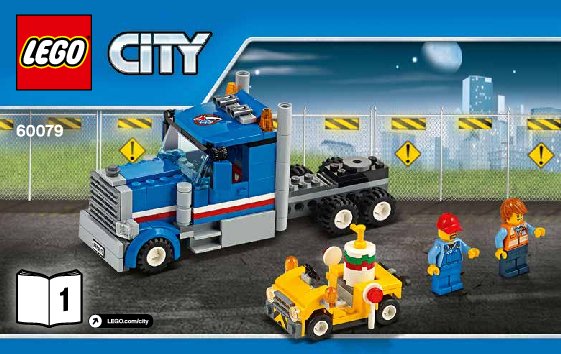 Building Instructions - LEGO - City - 60079 - Training Jet Transporter: Page 1