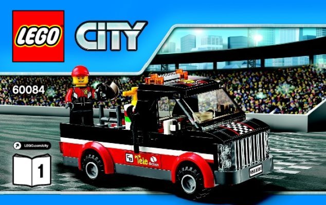 Building Instructions - LEGO - City - 60084 - Racing Bike Transporter: Page 1