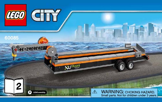 Building Instructions - LEGO - City - 60085 - 4x4 with Powerboat: Page 1