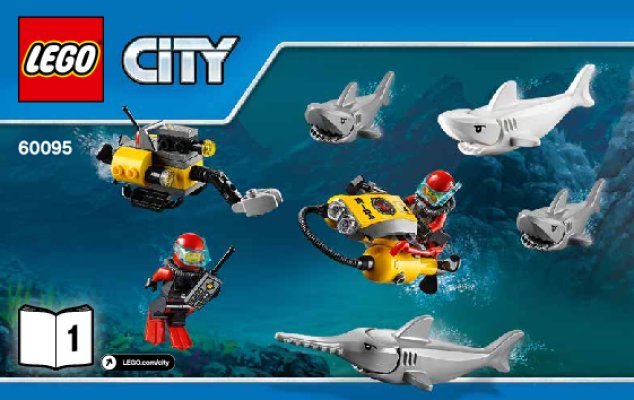 Building Instructions - LEGO - City - 60095 - Deep Sea Exploration Vessel: Page 1