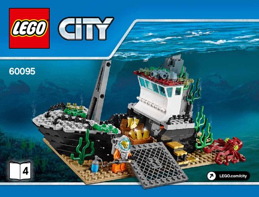 Building Instructions - LEGO - City - 60095 - Deep Sea Exploration Vessel: Page 1