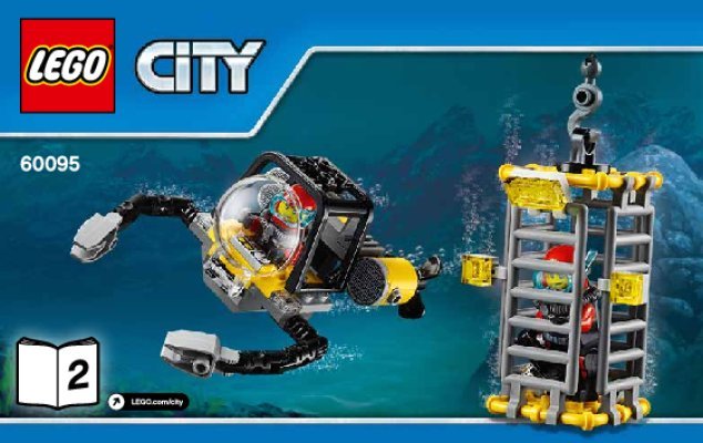 Building Instructions - LEGO - City - 60095 - Deep Sea Exploration Vessel: Page 1