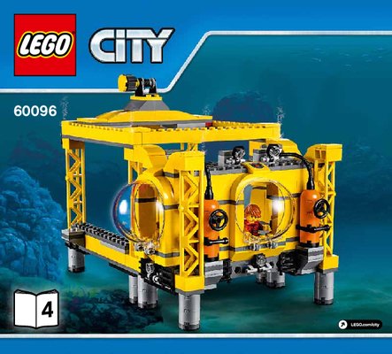 Building Instructions - LEGO - City - 60096 - Deep Sea Operation Base: Page 1