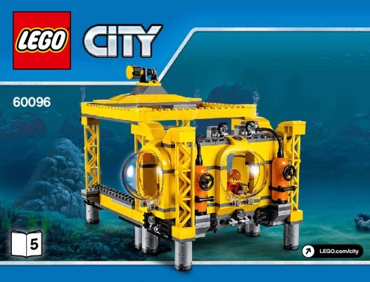 Building Instructions - LEGO - City - 60096 - Deep Sea Operation Base: Page 1