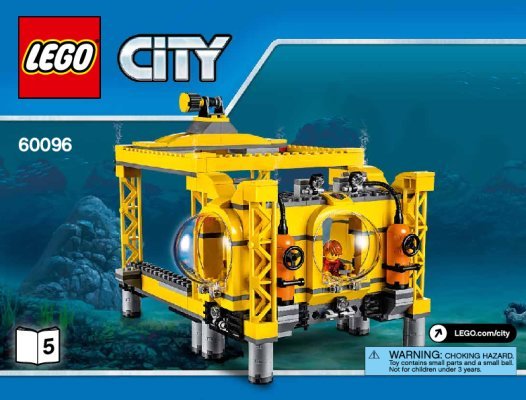 Building Instructions - LEGO - City - 60096 - Deep Sea Operation Base: Page 1