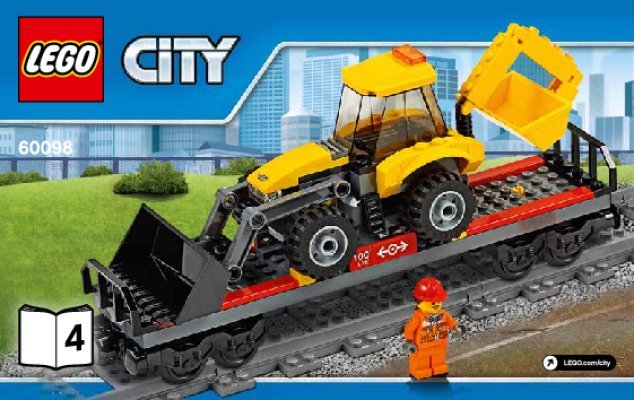 Building Instructions - LEGO - City - 60098 - Heavy-Haul Train: Page 1