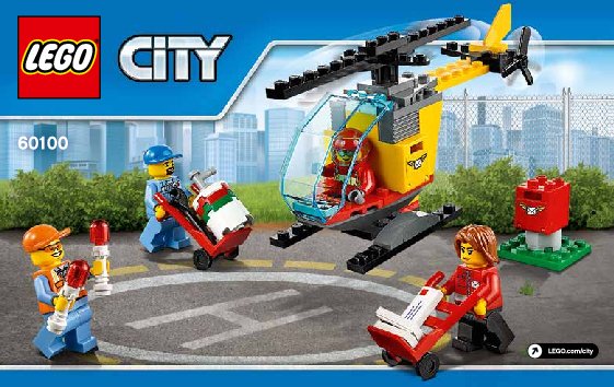 Building Instructions - LEGO - City - 60100 - Airport Starter Set: Page 1