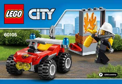 Building Instructions - LEGO - City - 60105 - Fire ATV: Page 1