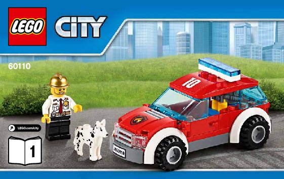 Building Instructions - LEGO - City - 60110 - Fire Station: Page 1