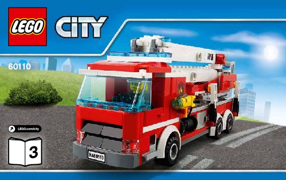 Building Instructions - LEGO - City - 60110 - Fire Station: Page 1