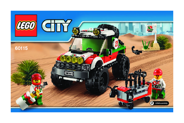 Building Instructions - LEGO - City - 60115 - 4 x 4 Off Roader: Page 1