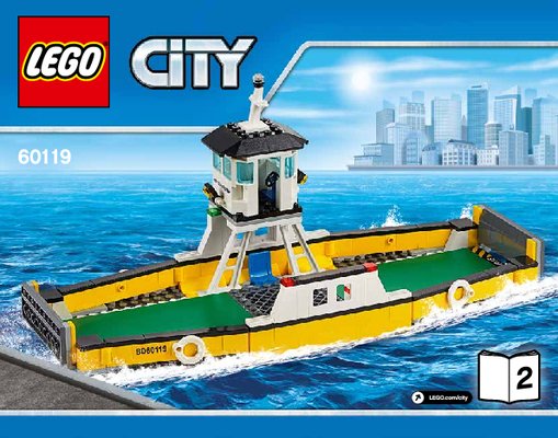 Building Instructions - LEGO - City - 60119 - Ferry: Page 1