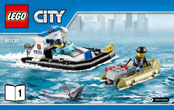 Building Instructions - LEGO - City - 60130 - Prison Island: Page 1