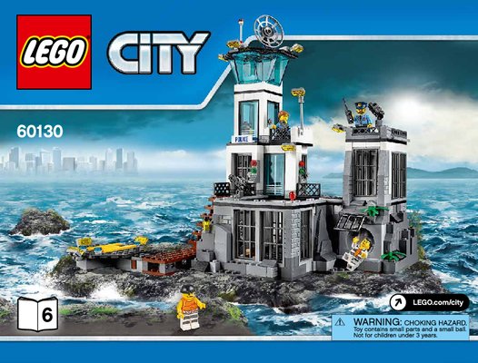 Building Instructions - LEGO - City - 60130 - Prison Island: Page 1