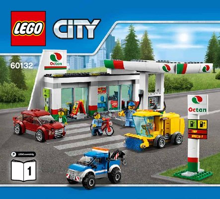 Building Instructions - LEGO - City - 60132 - Service Station: Page 1