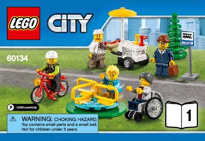 Building Instructions - LEGO - City - 60134 - Fun in the park - City People Pack: Page 1