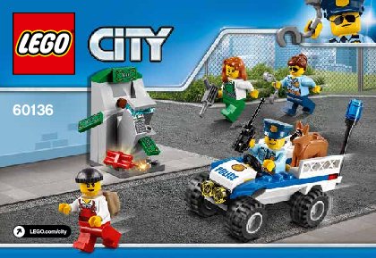 Building Instructions - LEGO - 60136 - Police Starter Set: Page 1