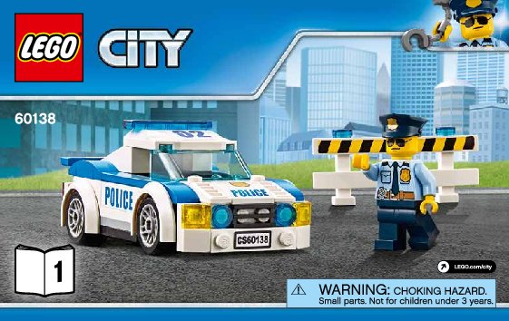 Building Instructions - LEGO - City - 60138 - High-speed Chase: Page 1