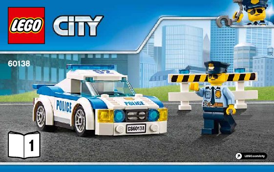 Building Instructions - LEGO - City - 60138 - High-speed Chase: Page 1