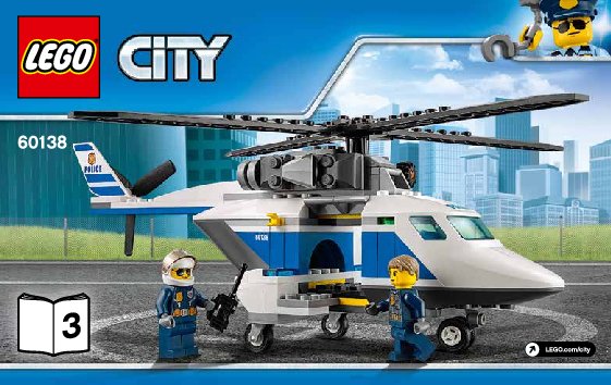 Building Instructions - LEGO - City - 60138 - High-speed Chase: Page 1