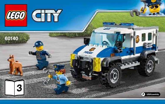 Building Instructions - LEGO - 60140 - Bulldozer Break-in: Page 1