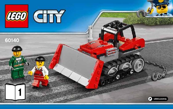 Building Instructions - LEGO - City - 60140 - Bulldozer Break-in: Page 1