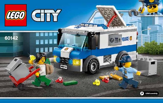 Building Instructions - LEGO - 60142 - Money Transporter: Page 1