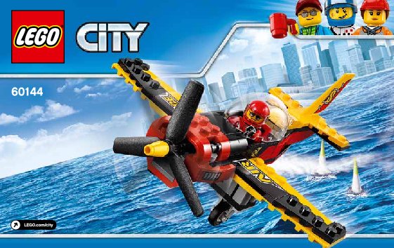 Building Instructions - LEGO - 60144 - Race Plane: Page 1