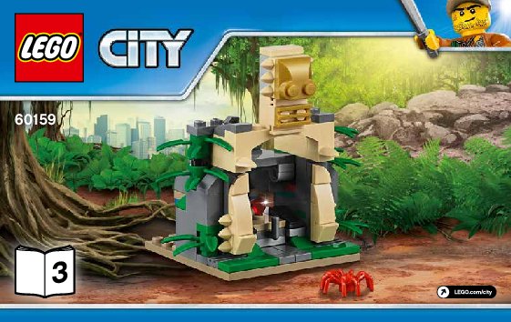 Building Instructions - LEGO - City - 60159 - Jungle Halftrack Mission: Page 1