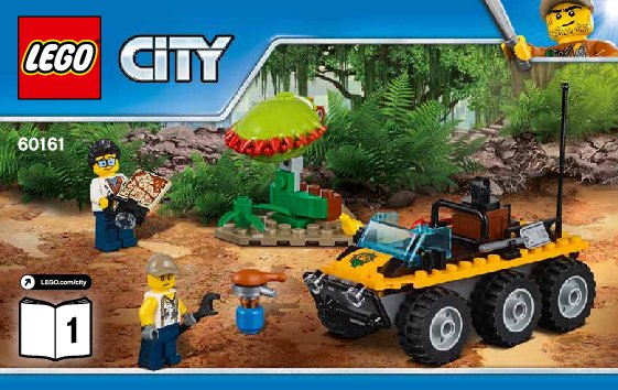 Building Instructions - LEGO - City - 60161 - Jungle Exploration Site: Page 1