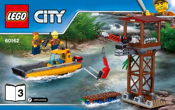 Building Instructions - LEGO - City - 60162 - Jungle Air Drop Helicopter: Page 1