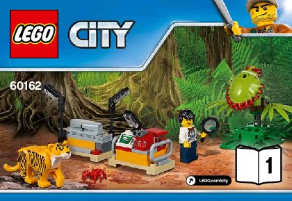 Building Instructions - LEGO - City - 60162 - Jungle Air Drop Helicopter: Page 1