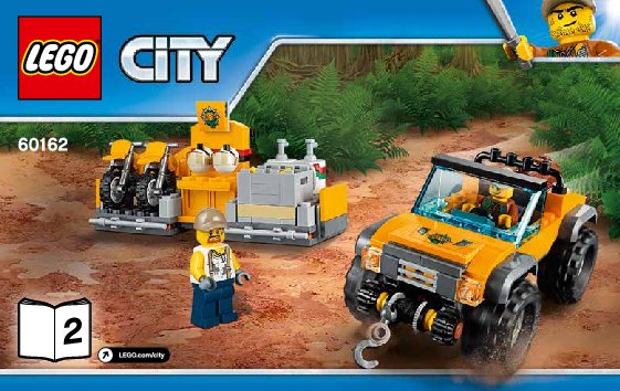 Building Instructions - LEGO - City - 60162 - Jungle Air Drop Helicopter: Page 1