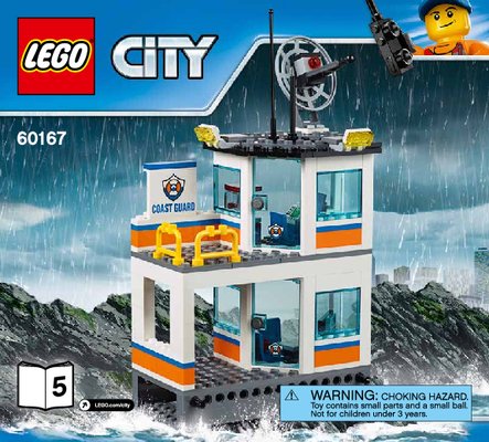 Building Instructions - LEGO - City - 60167 - Coast Guard Head Quarters: Page 1