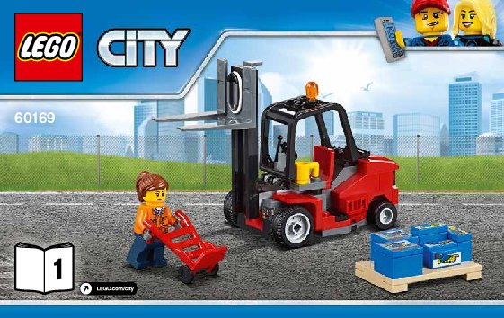 Building Instructions - LEGO - City - 60169 - Cargo Terminal: Page 1