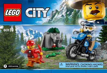 Building Instructions - LEGO - City - 60170 - Off-Road Chase: Page 1