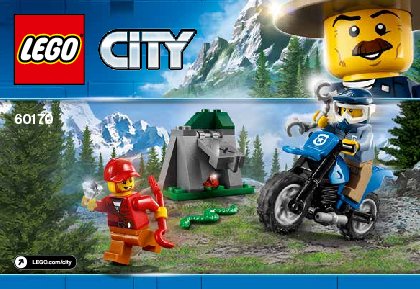 Building Instructions - LEGO - City - 60170 - Off-Road Chase: Page 1