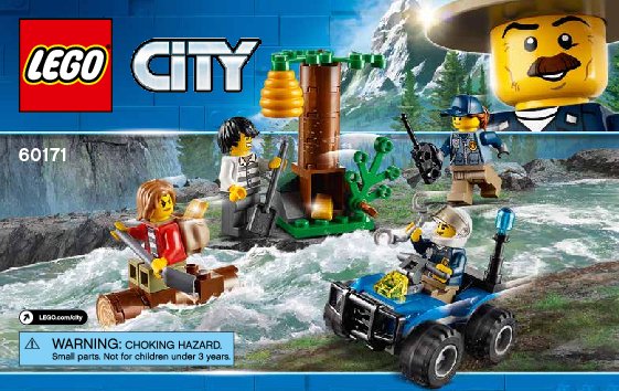 Building Instructions - LEGO - City - 60171 - Mountain Fugitives: Page 1