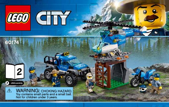 Building Instructions - LEGO - City - 60174 - Mountain Police Headquarters: Page 1