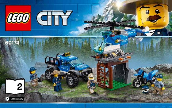 Building Instructions - LEGO - City - 60174 - Mountain Police Headquarters: Page 1