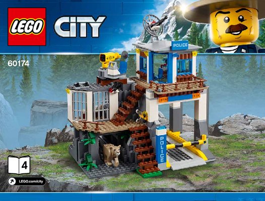 Building Instructions - LEGO - City - 60174 - Mountain Police Headquarters: Page 1