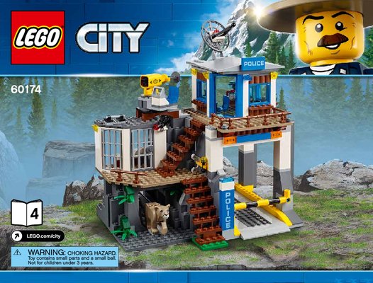 Building Instructions - LEGO - City - 60174 - Mountain Police Headquarters: Page 1