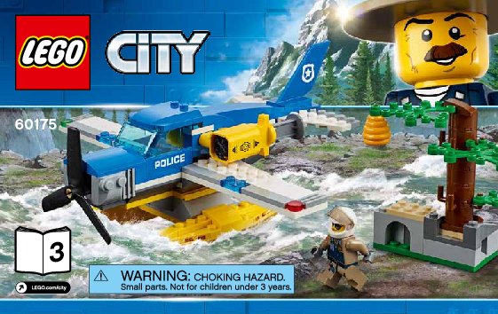 Building Instructions - LEGO - City - 60175 - Mountain River Heist: Page 1