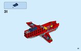 Building Instructions - LEGO - City - 60177 - Airshow Jet: Page 35