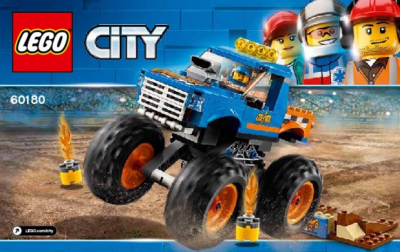 Building Instructions - LEGO - City - 60180 - Monster Truck: Page 1