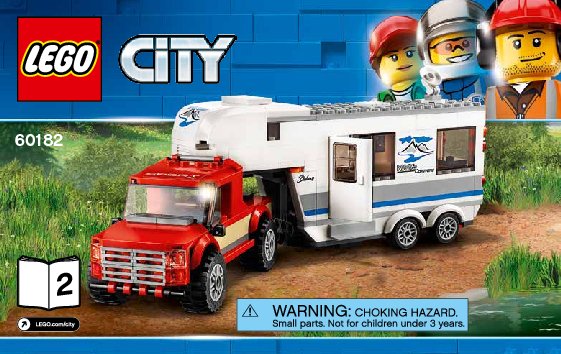 Building Instructions - LEGO - City - 60182 - Pickup & Caravan: Page 1