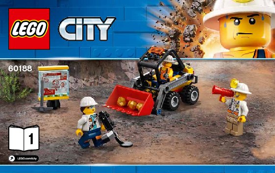 Building Instructions - LEGO - City - 60188 - Mining Experts Site: Page 1