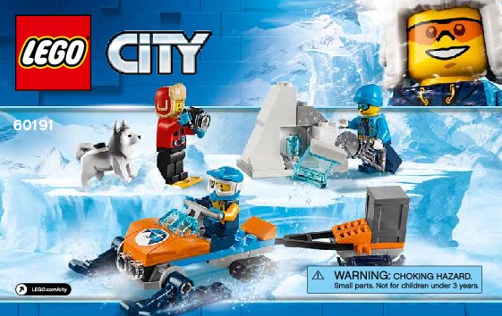 Building Instructions - LEGO - 60191 - Arctic Exploration Team: Page 1