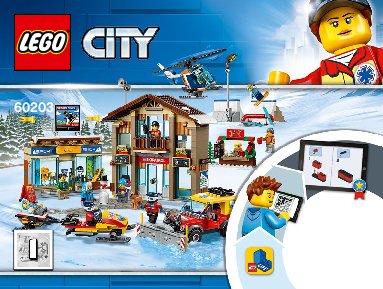 Building Instructions - LEGO - 60203 - Ski Resort: Page 1