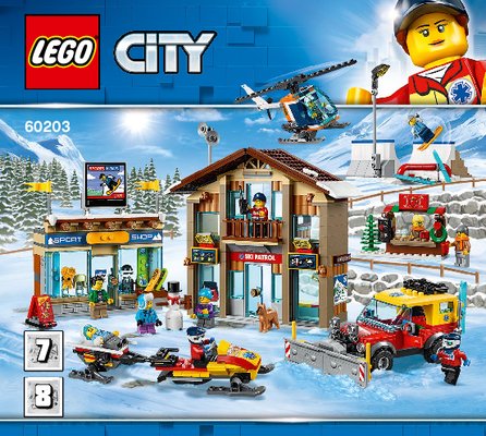 Building Instructions - LEGO - 60203 - Ski Resort: Page 1